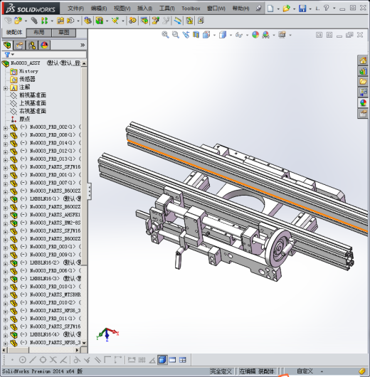 使用了梯形丝杠的手动调整组件缩略图