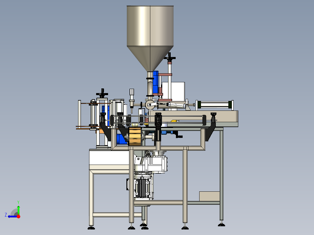 胶水灌装包装机creo5.0.zip右视图