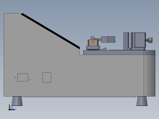 复合材料的弯曲硬挺度测试（sw22可编辑+工程图）左视缩略图