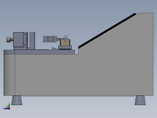 复合材料的弯曲硬挺度测试（sw22可编辑+工程图）右视缩略图