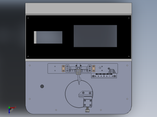 复合材料的弯曲硬挺度测试（sw22可编辑+工程图）俯视缩略图
