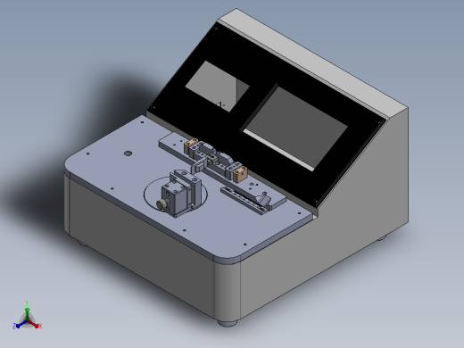 复合材料的弯曲硬挺度测试（sw22可编辑+工程图）正等轴测缩略图