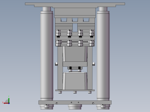 高频电磁振动台设计模型83825后视缩略图