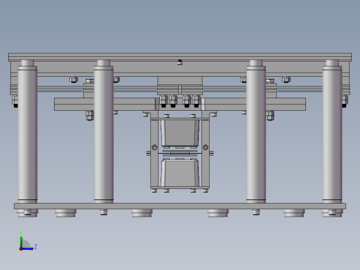 高频电磁振动台设计模型83825左视缩略图