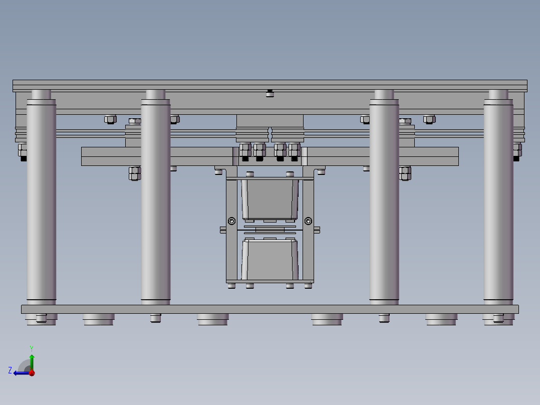 高频电磁振动台设计模型83825右视图