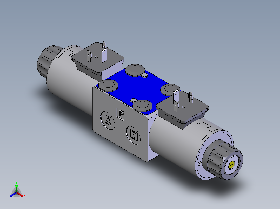 Continental Hydraulics-VSD03M_2_3_DIN_DC液压元件正等轴测图