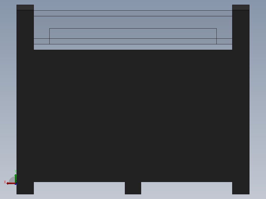 接线板组件后视图