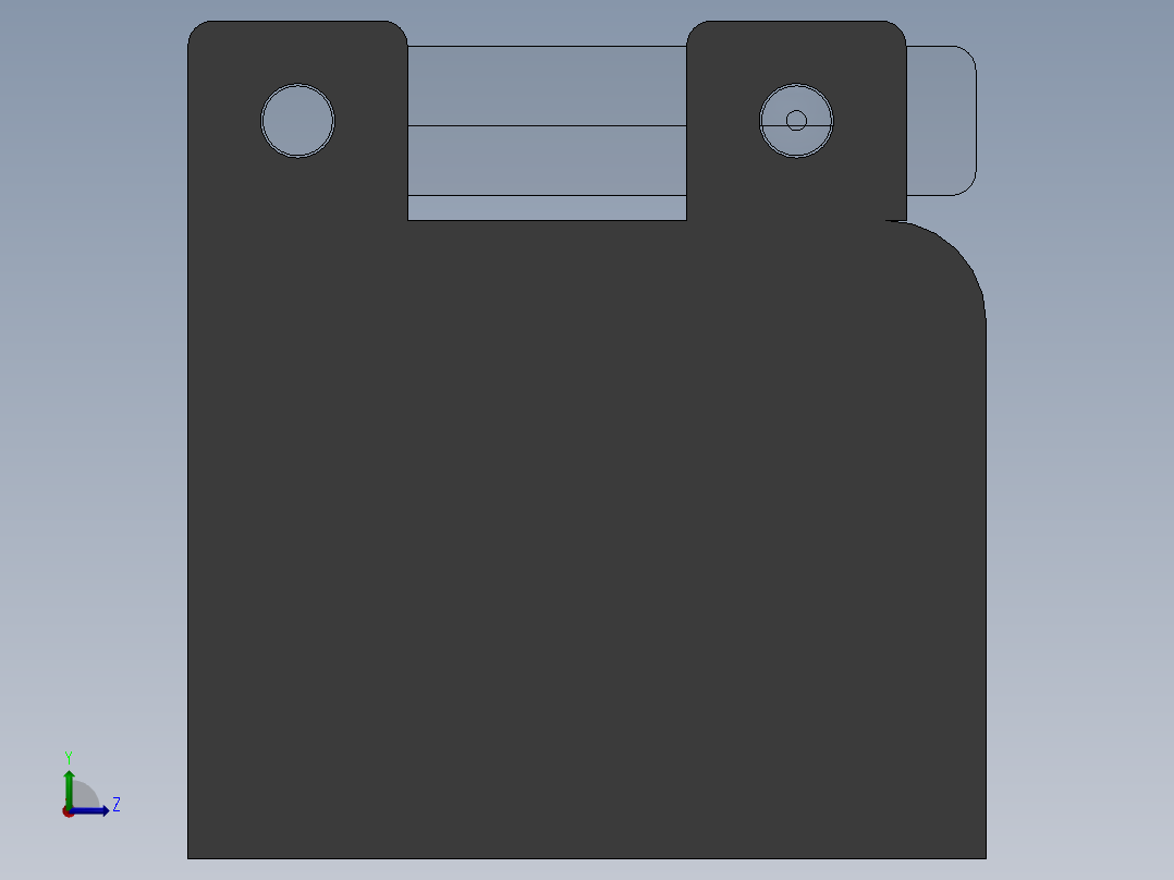 接线板组件左视图