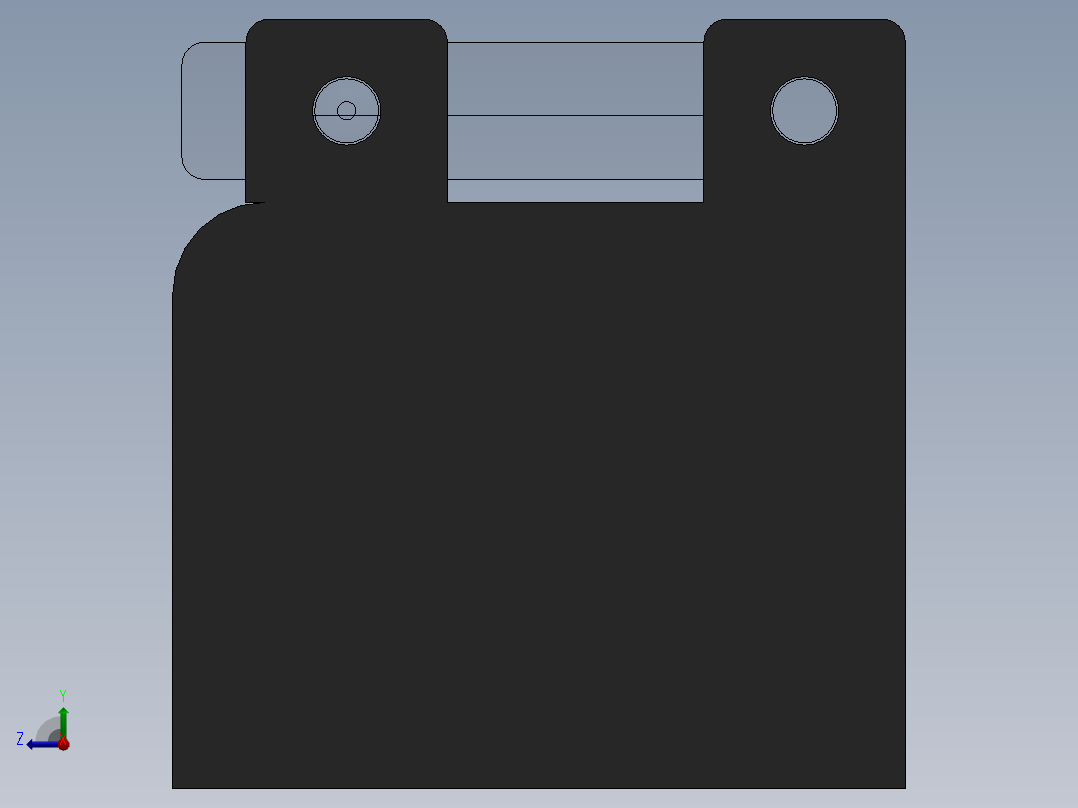 接线板组件右视图