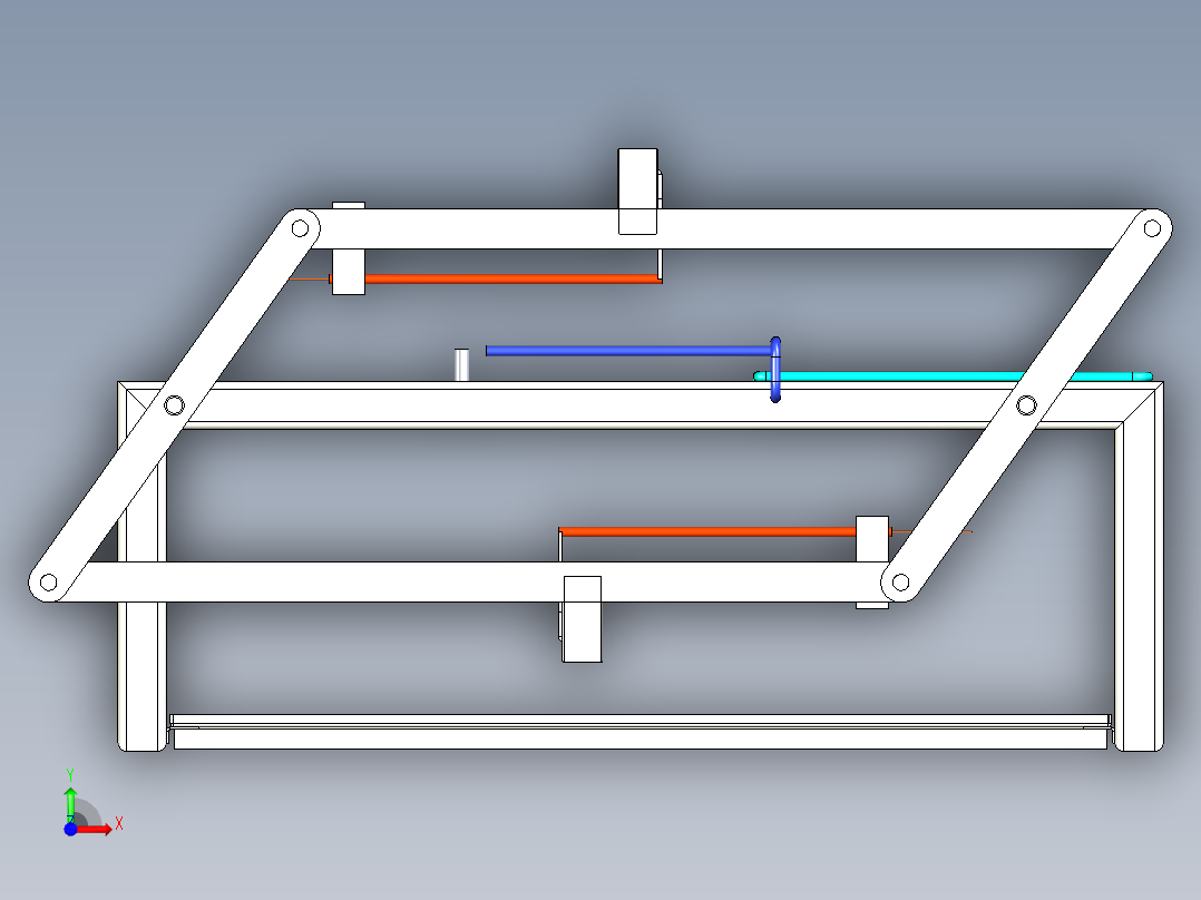 便携式烧烤烙印平台前视图