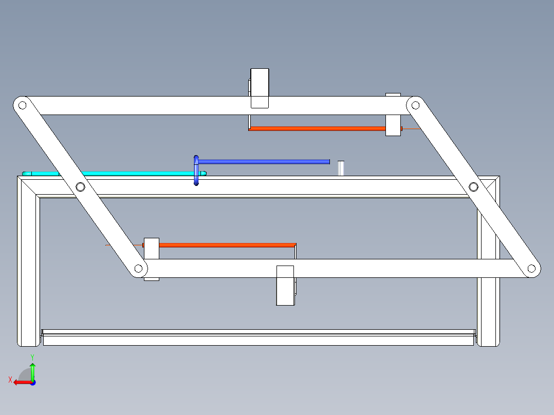 便携式烧烤烙印平台后视图