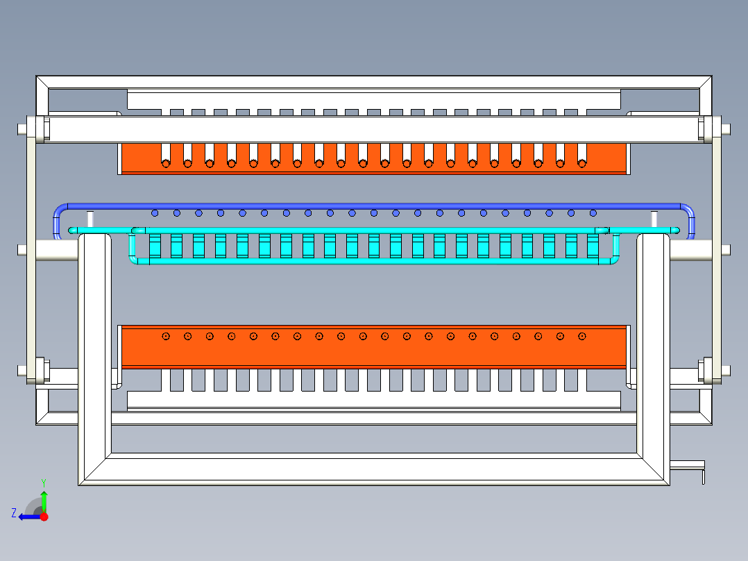 便携式烧烤烙印平台右视图