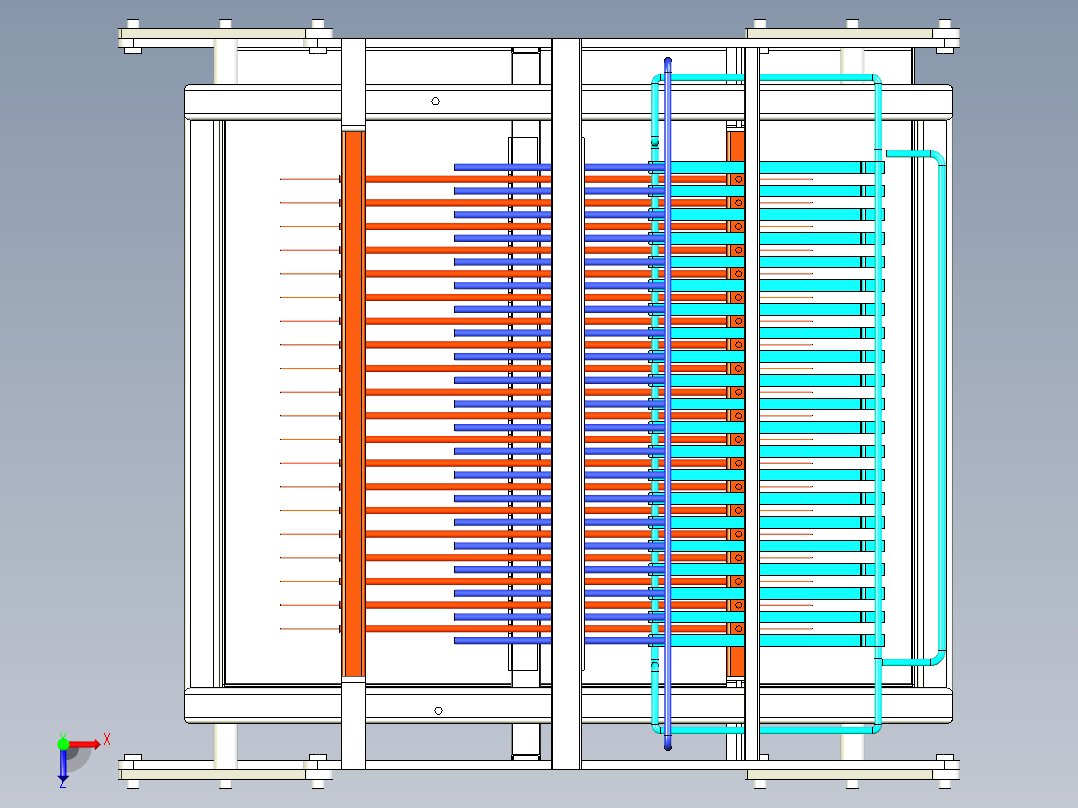 便携式烧烤烙印平台俯视图