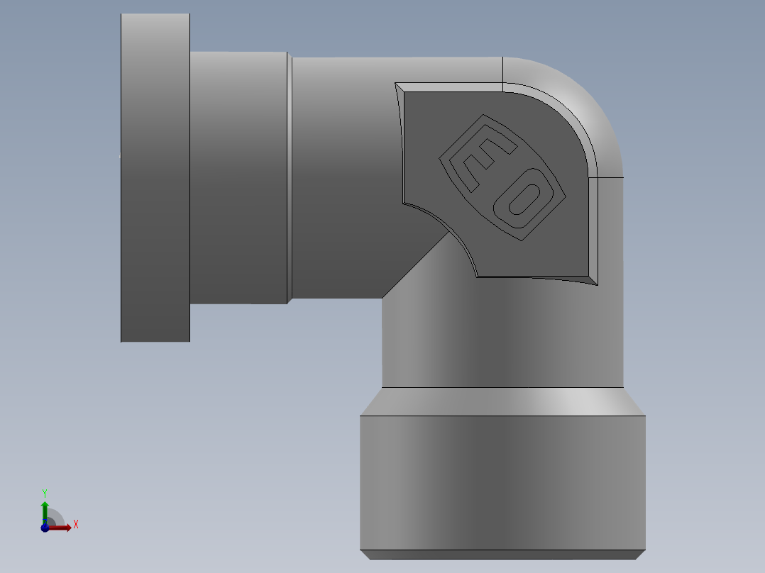 法兰接头、1DFS9-36-12前视图