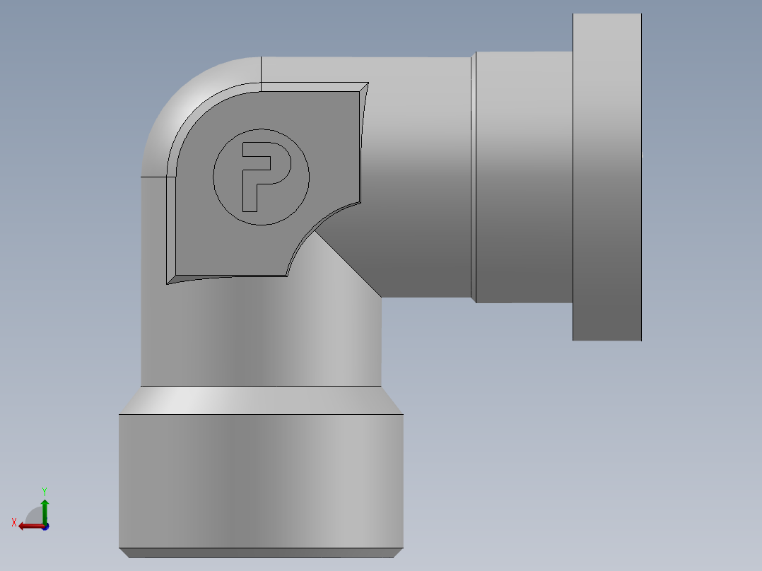 法兰接头、1DFS9-36-12后视图