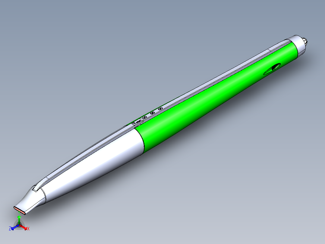 笔、中性笔、铅笔(16)正等轴测图