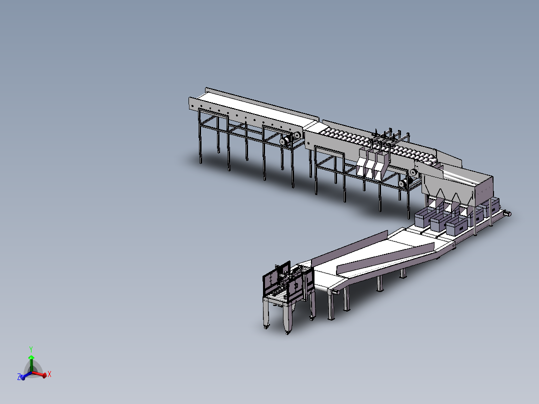 苹果输送打包机