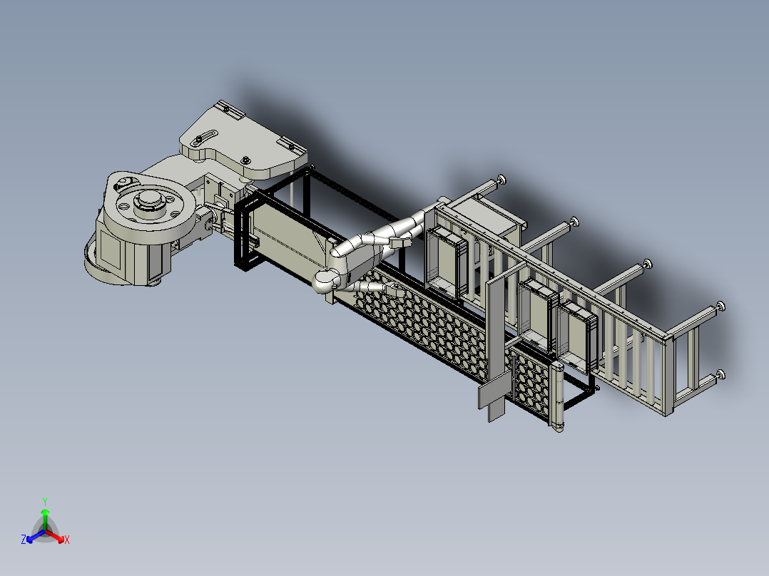 冲床成品自动放框输送线