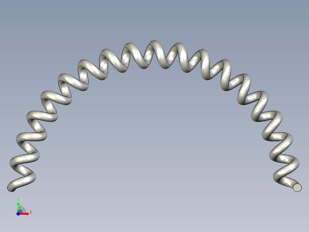 异型弹簧前视图