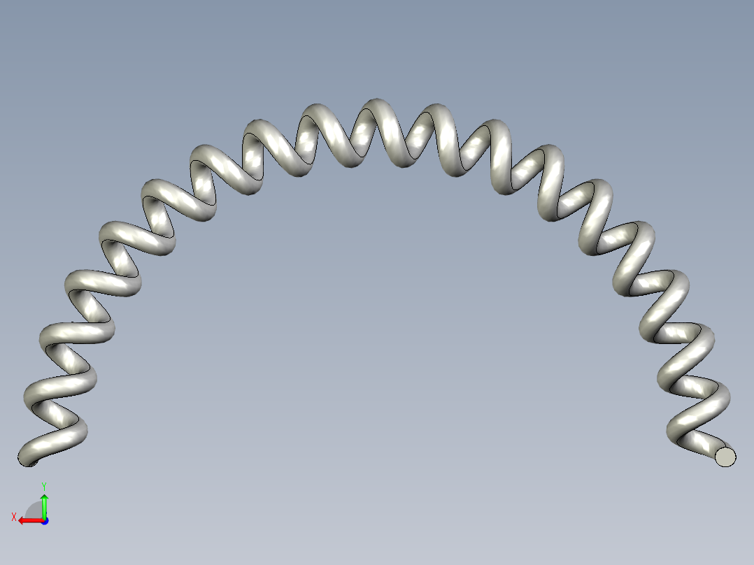 异型弹簧后视图