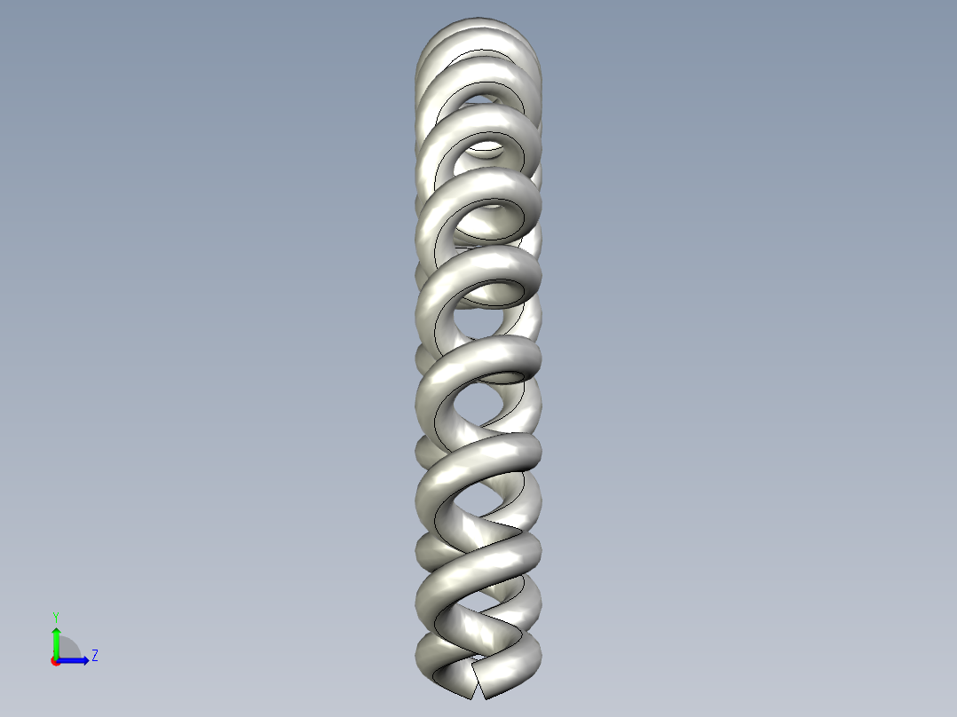 异型弹簧左视图