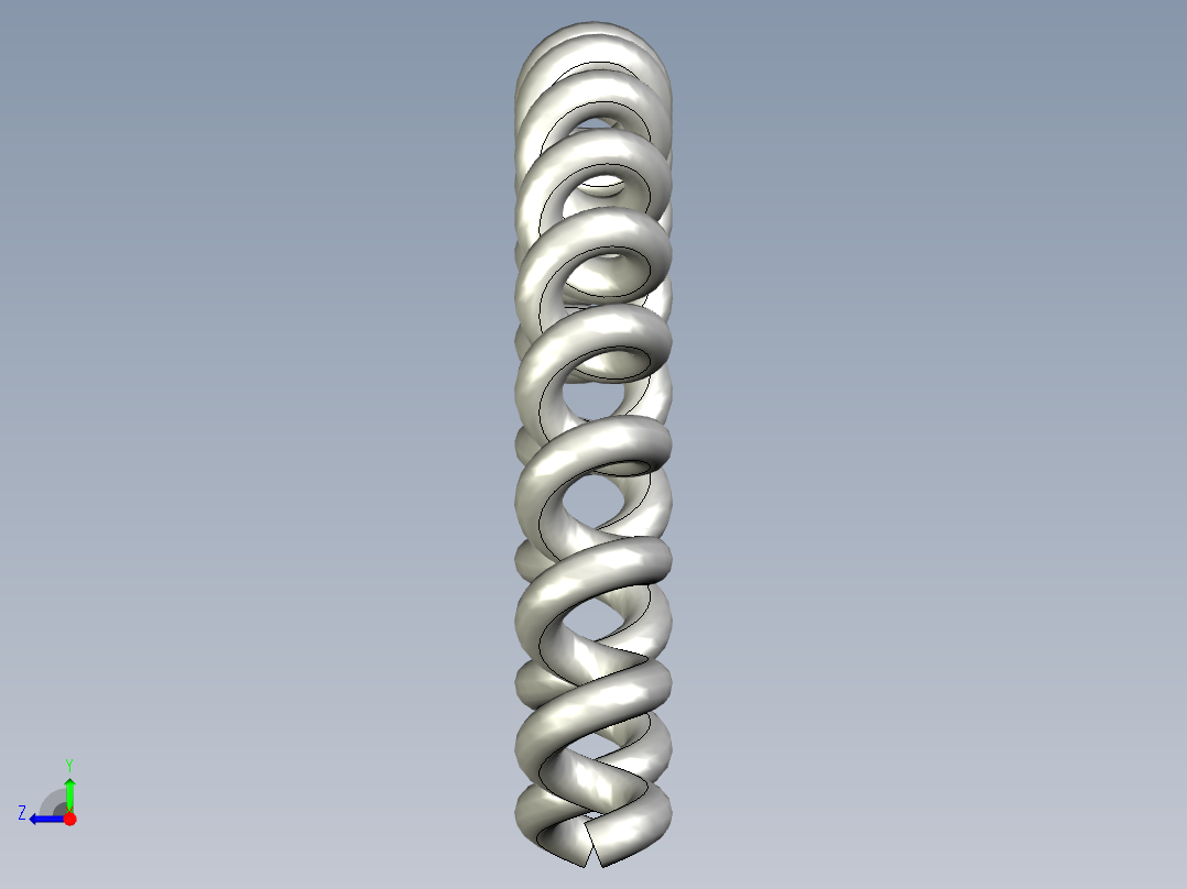 异型弹簧右视图