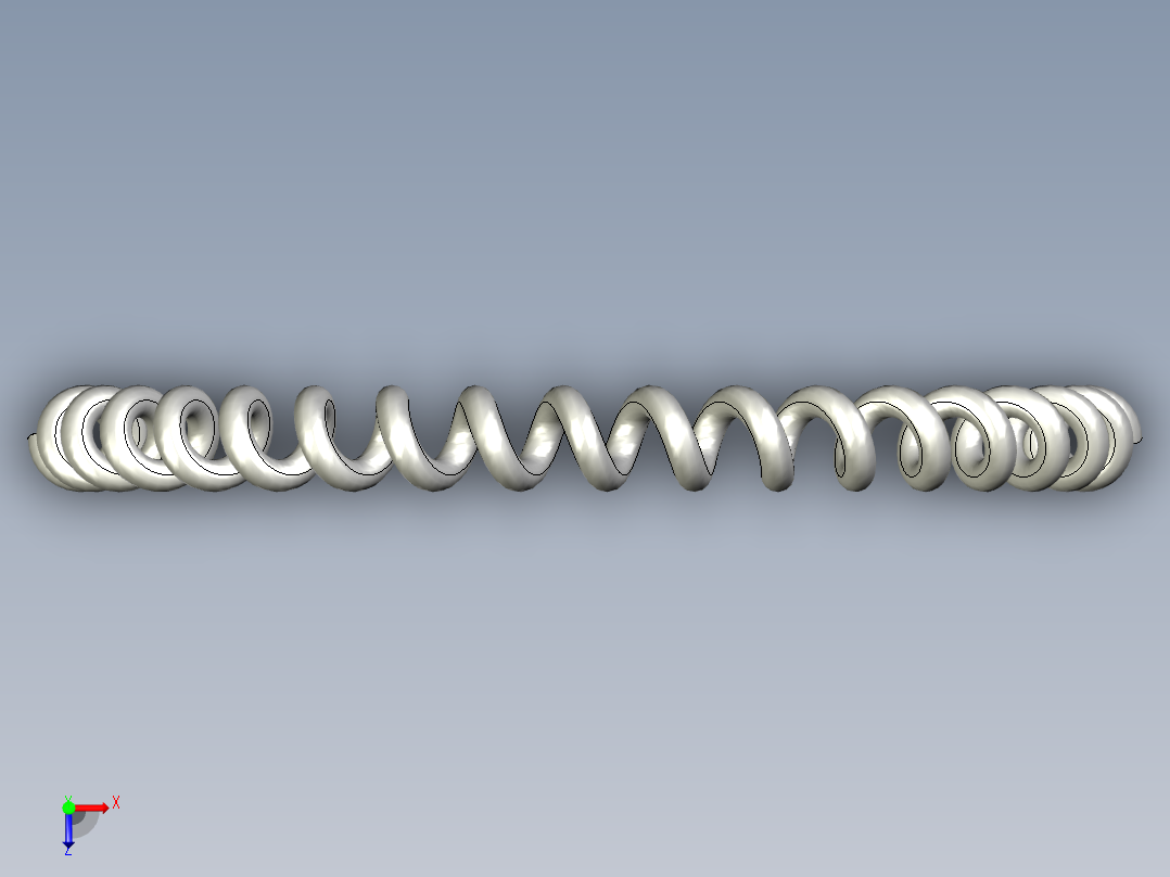 异型弹簧俯视图