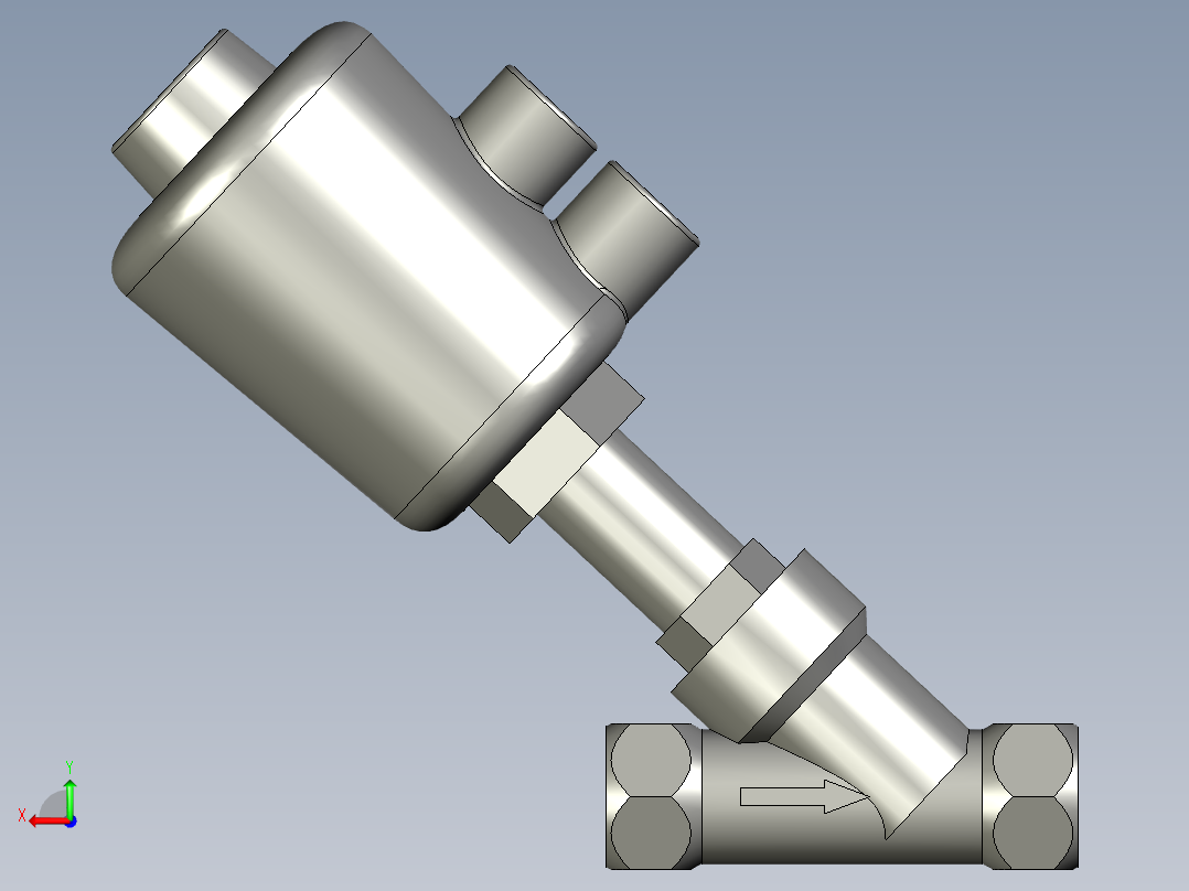 气动角座阀G1_2后视图