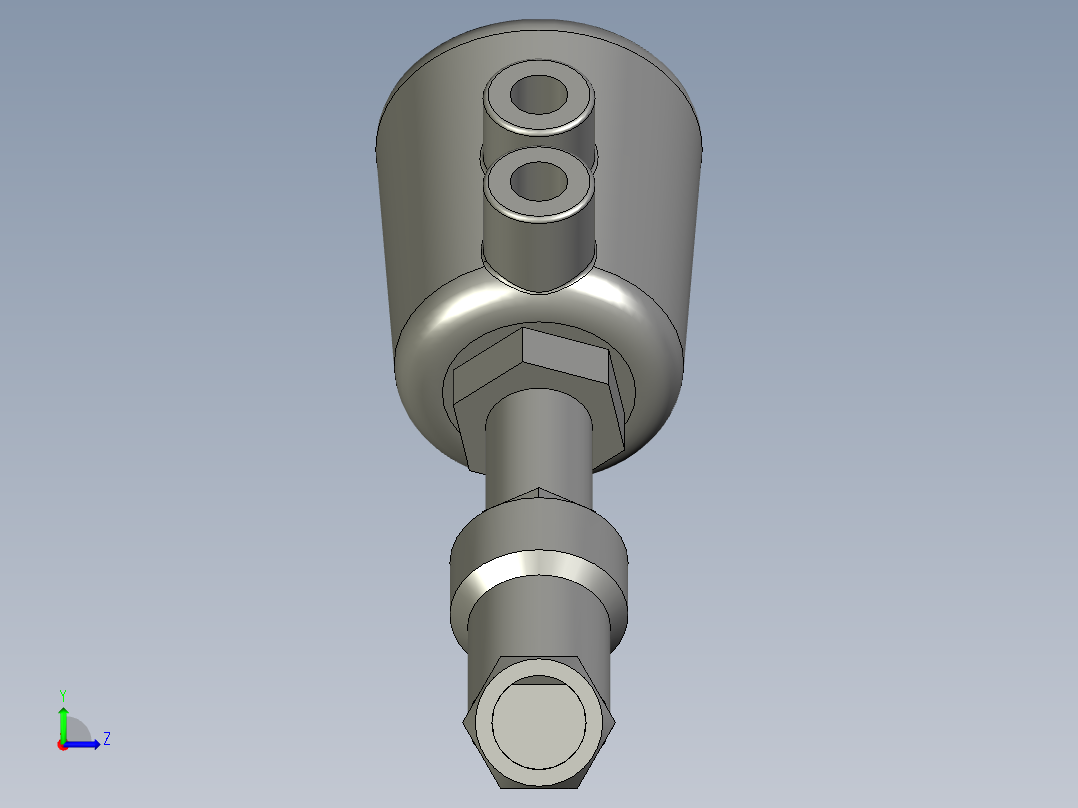 气动角座阀G1_2左视图