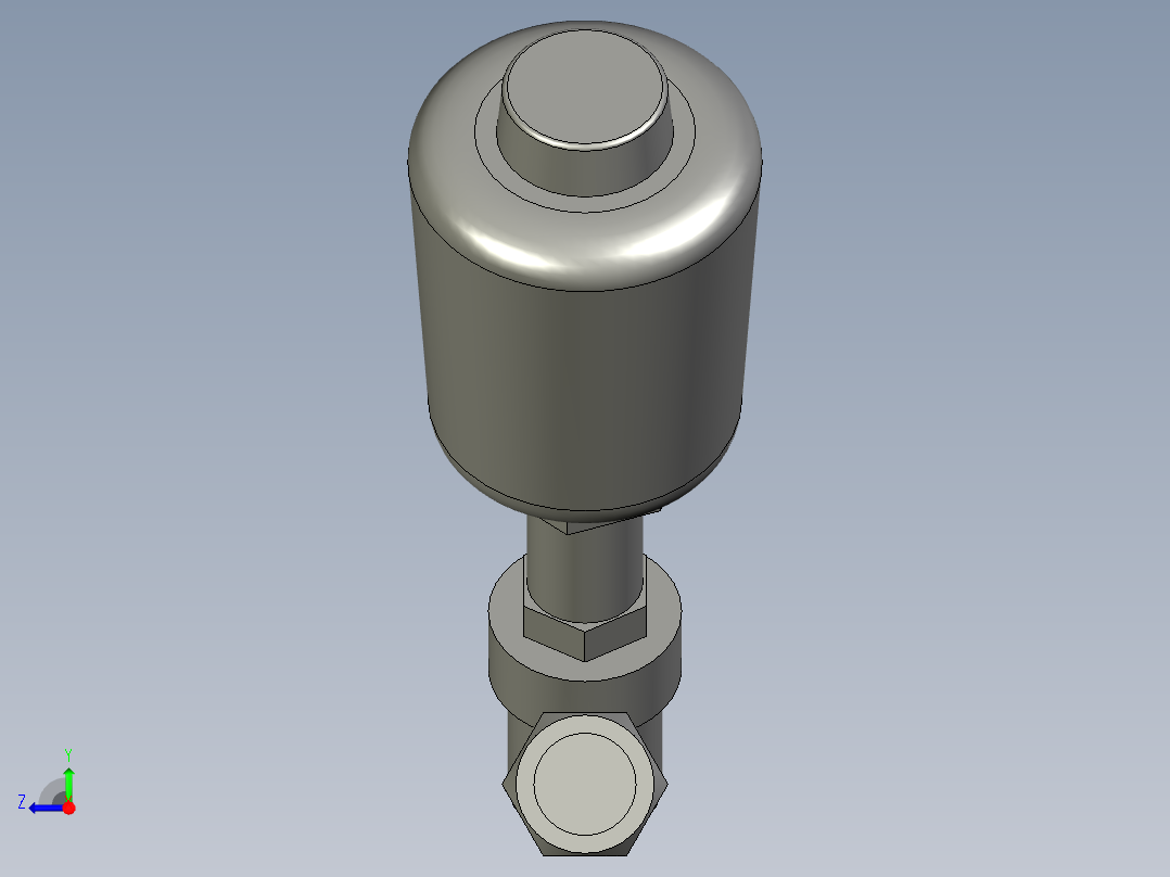 气动角座阀G1_2右视图