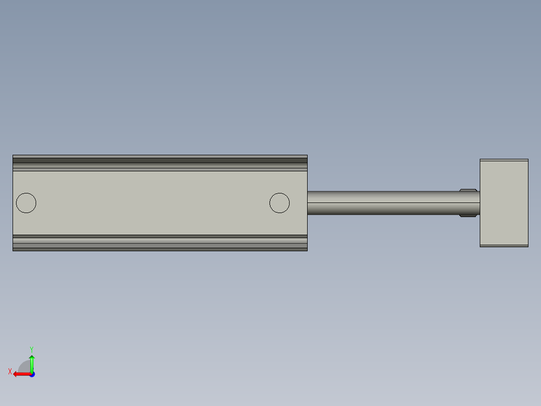 CXSJ系列双联气缸紧凑型CXSJM20-50-副本-副本(2)后视图