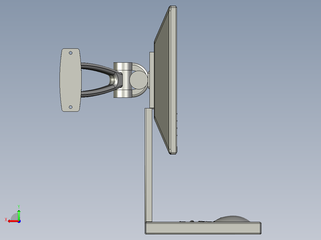AB-0406-12-017A-A显示屏键盘组件后视图