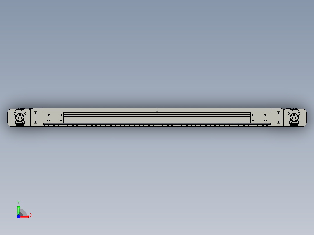 22米链板输送机前视图