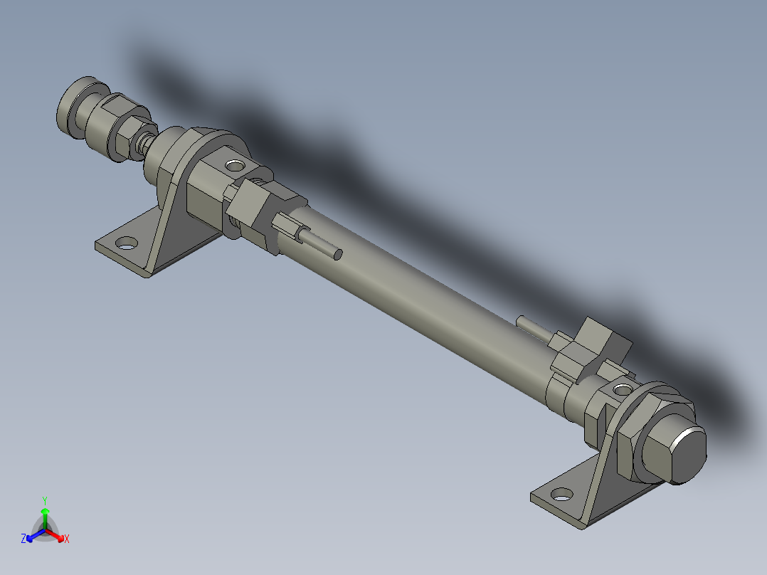 气缸MI12x100SCALB(0)+(CMSG-2)主视图