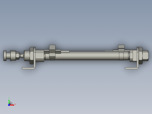 气缸MI12x100SCALB(0)+(CMSG-2)前视缩略图