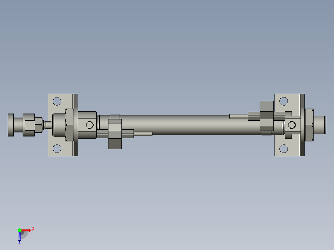 气缸MI12x100SCALB(0)+(CMSG-2)俯视图