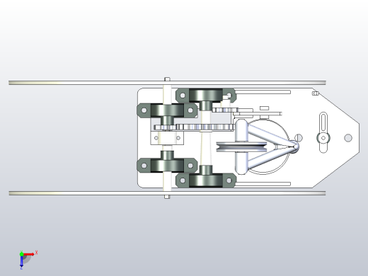 8字型无碳小车俯视缩略图