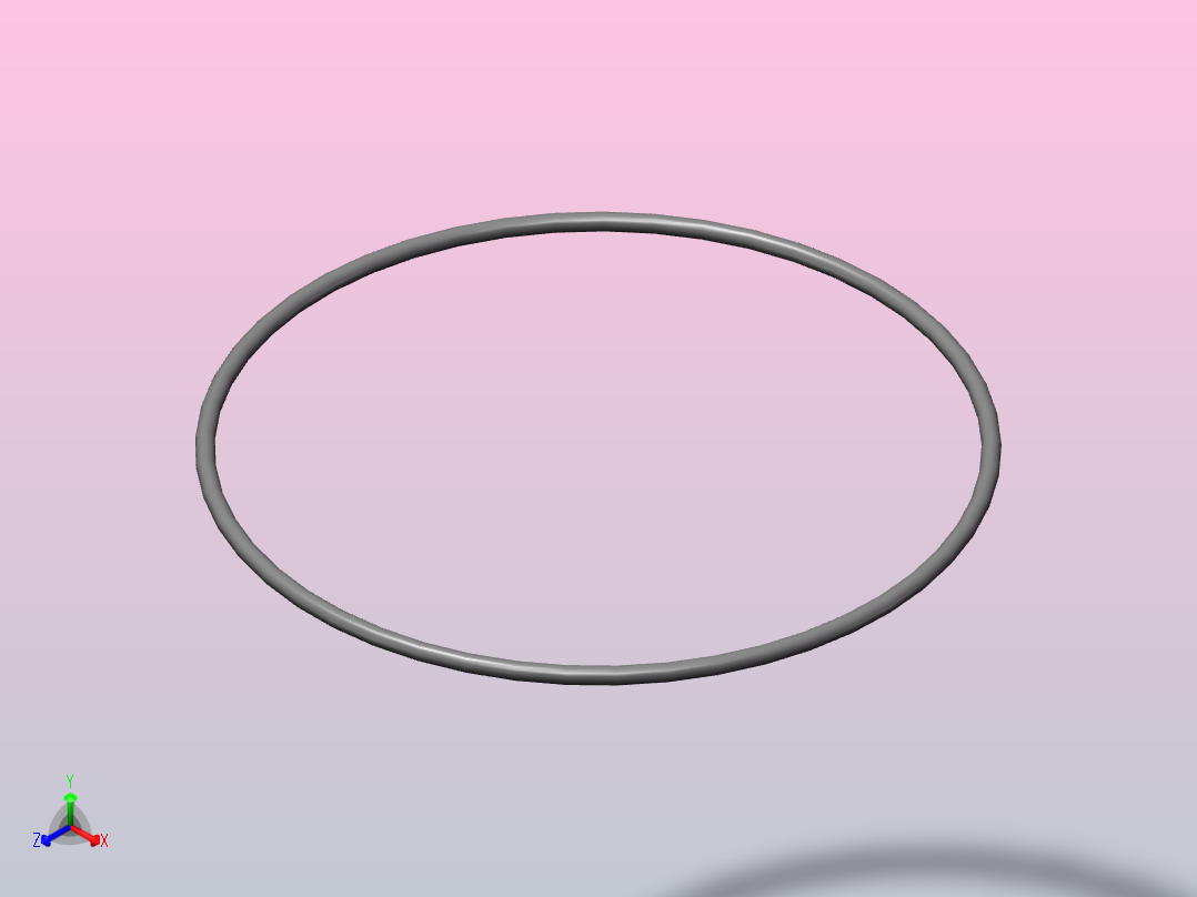 O型密封圈φ310×8正等轴测图