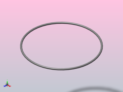 O型密封圈φ310×8正等轴测缩略图