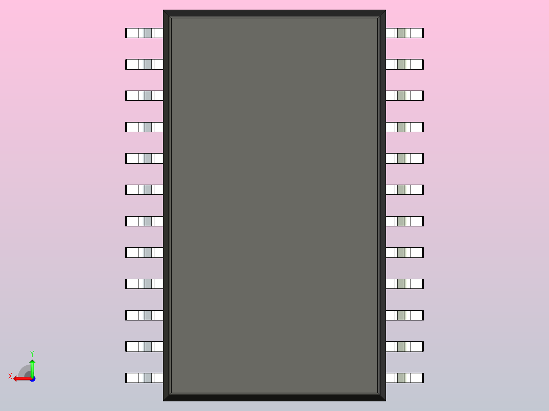 106x SOIC 封装（小外形集成电路）SOIC127P1199X264-24N后视图