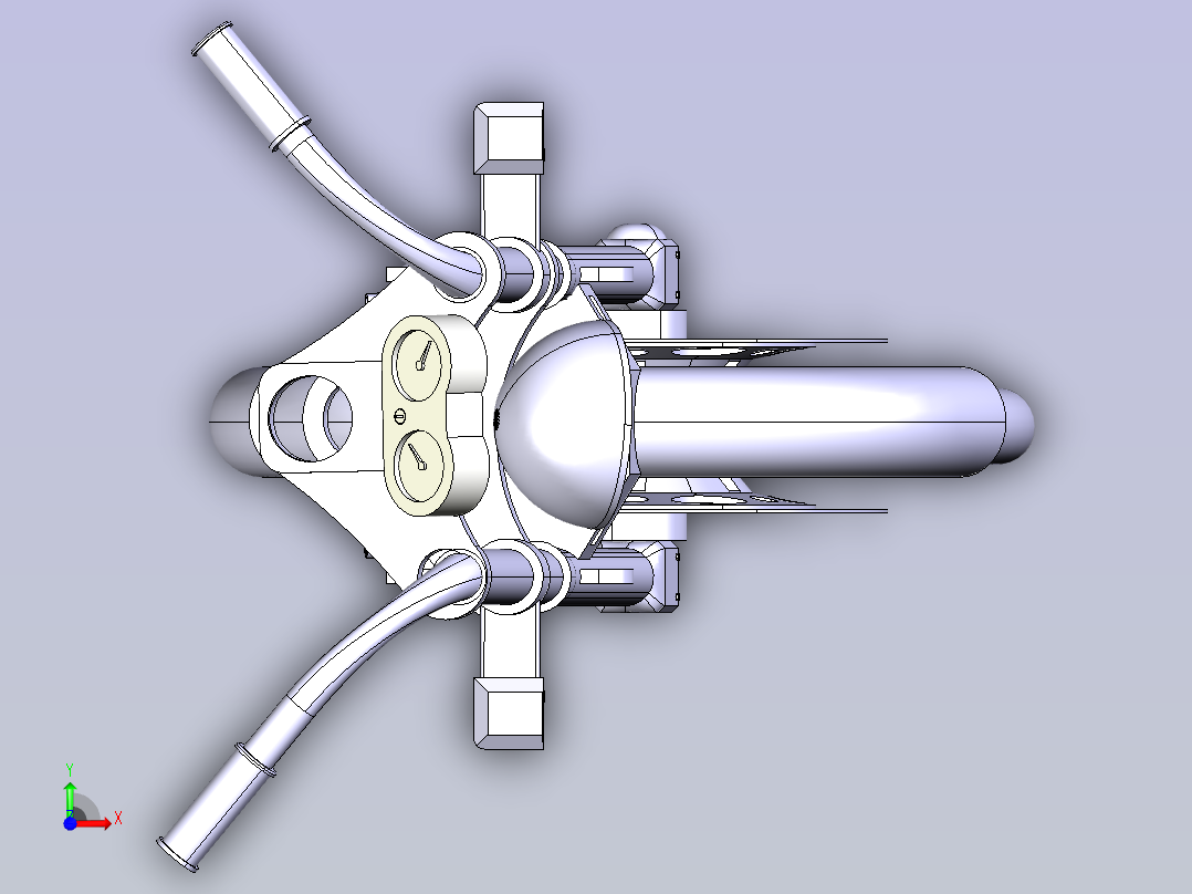 摩托车车头前视图