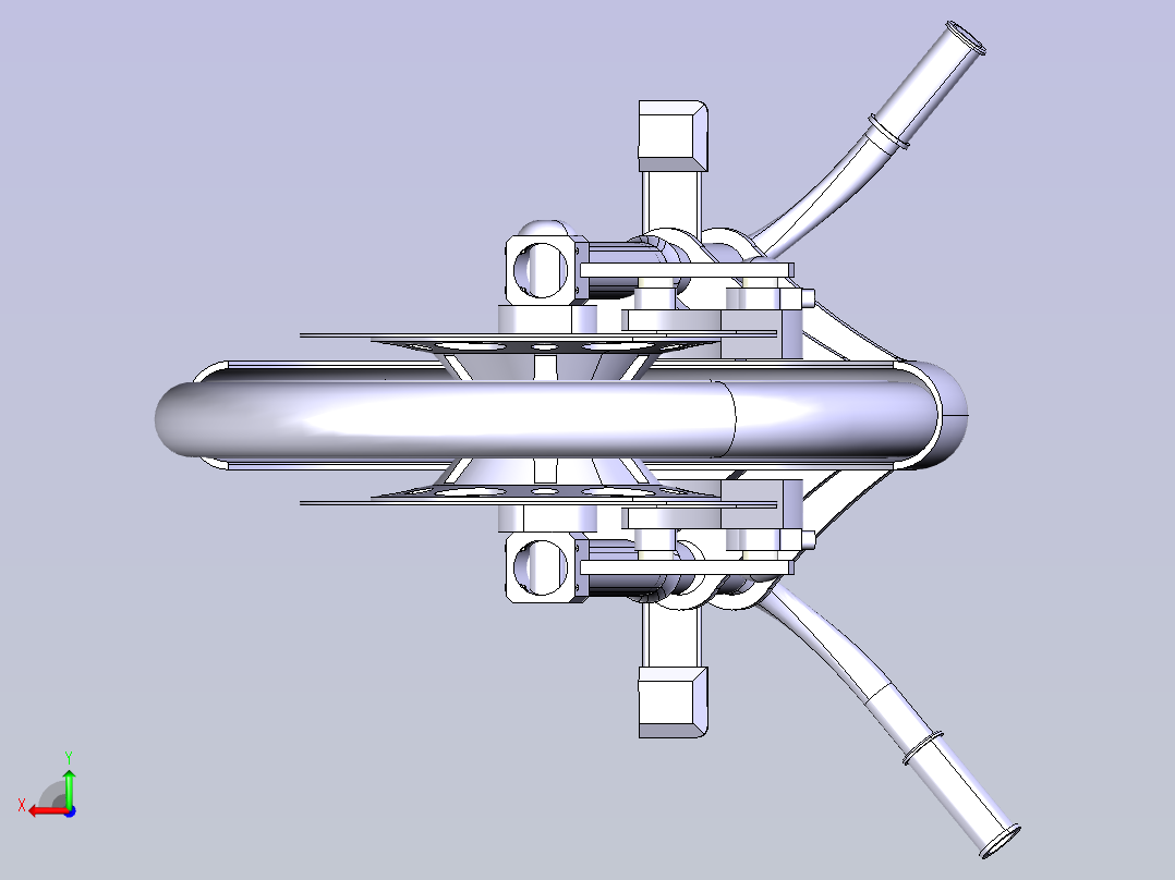 摩托车车头后视图