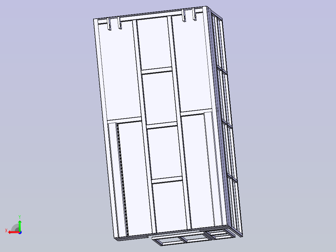 剪式升降机后视图