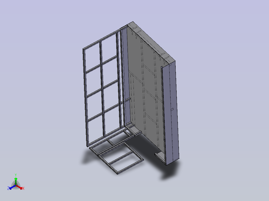 剪式升降机正等轴测图