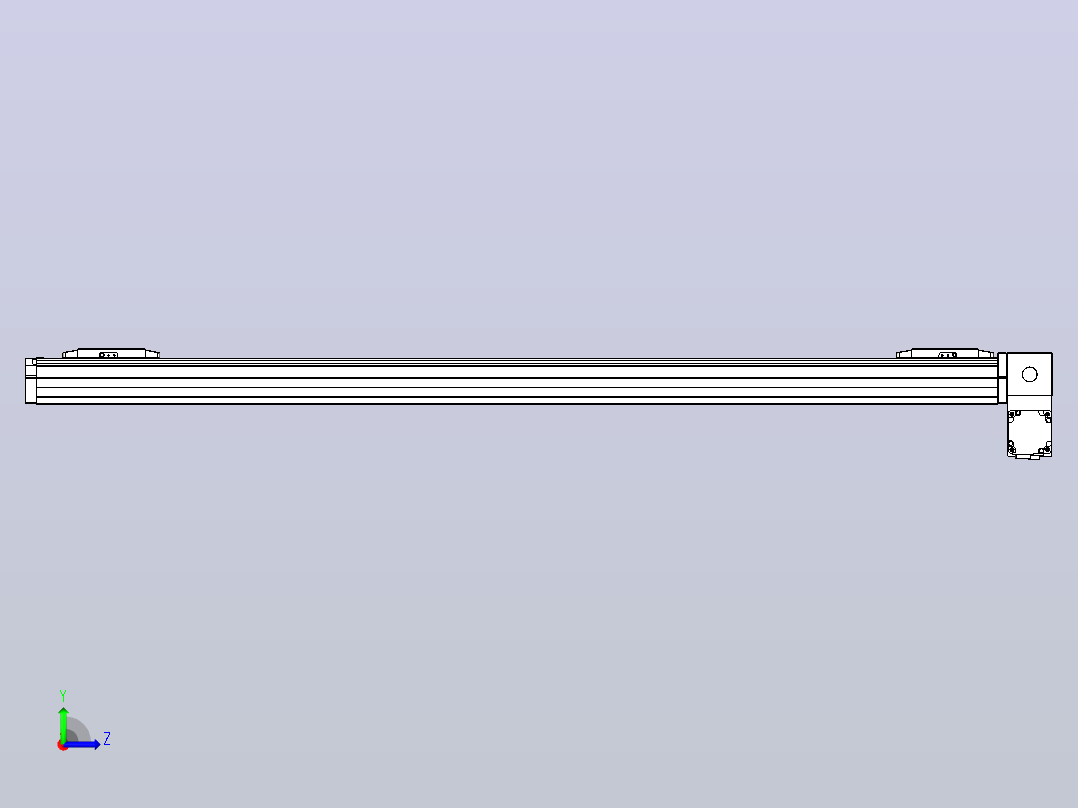 皮带直线轴双滑块型TPA-GCBS-80-P60-L500-RP-M20-N3左视图