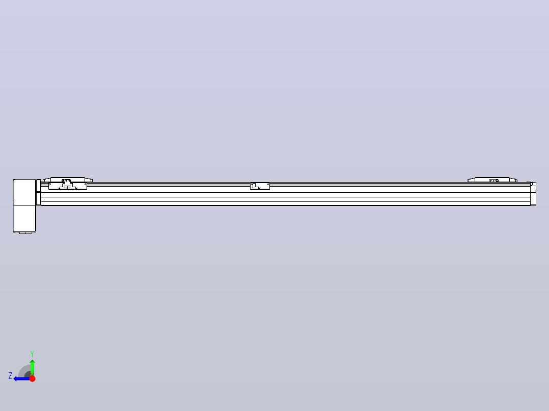皮带直线轴双滑块型TPA-GCBS-80-P60-L500-RP-M20-N3右视图
