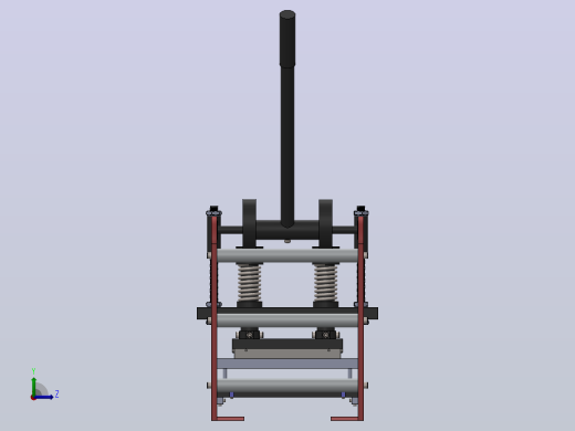 solidworks中的冲床左视缩略图