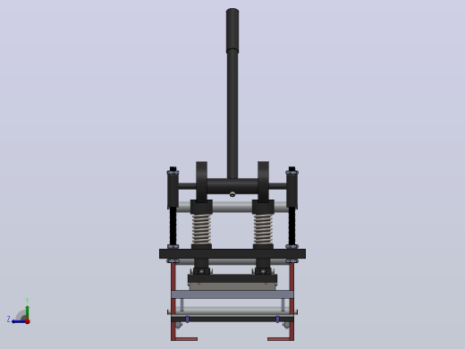 solidworks中的冲床右视缩略图
