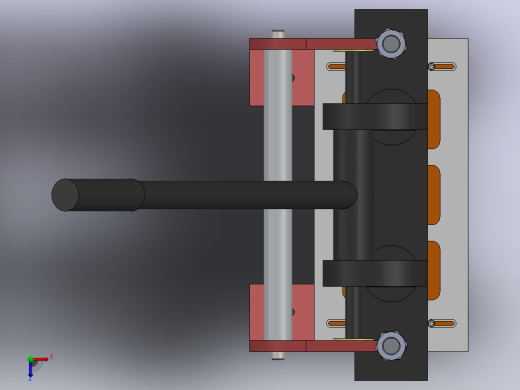 solidworks中的冲床俯视缩略图