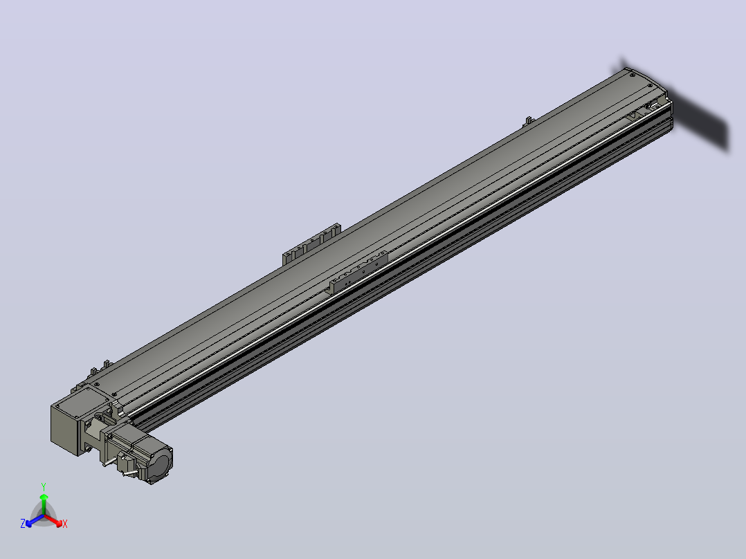 MT120BT半封闭皮带滑台[MT120BT.L100.1000.LT.P40.C3]主视图